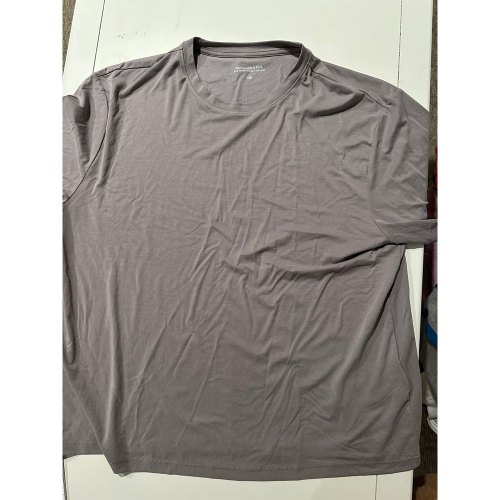Abercrombie & Fitch AF Modal Blend Collection Crewneck T-Shirt Mens Large Grey